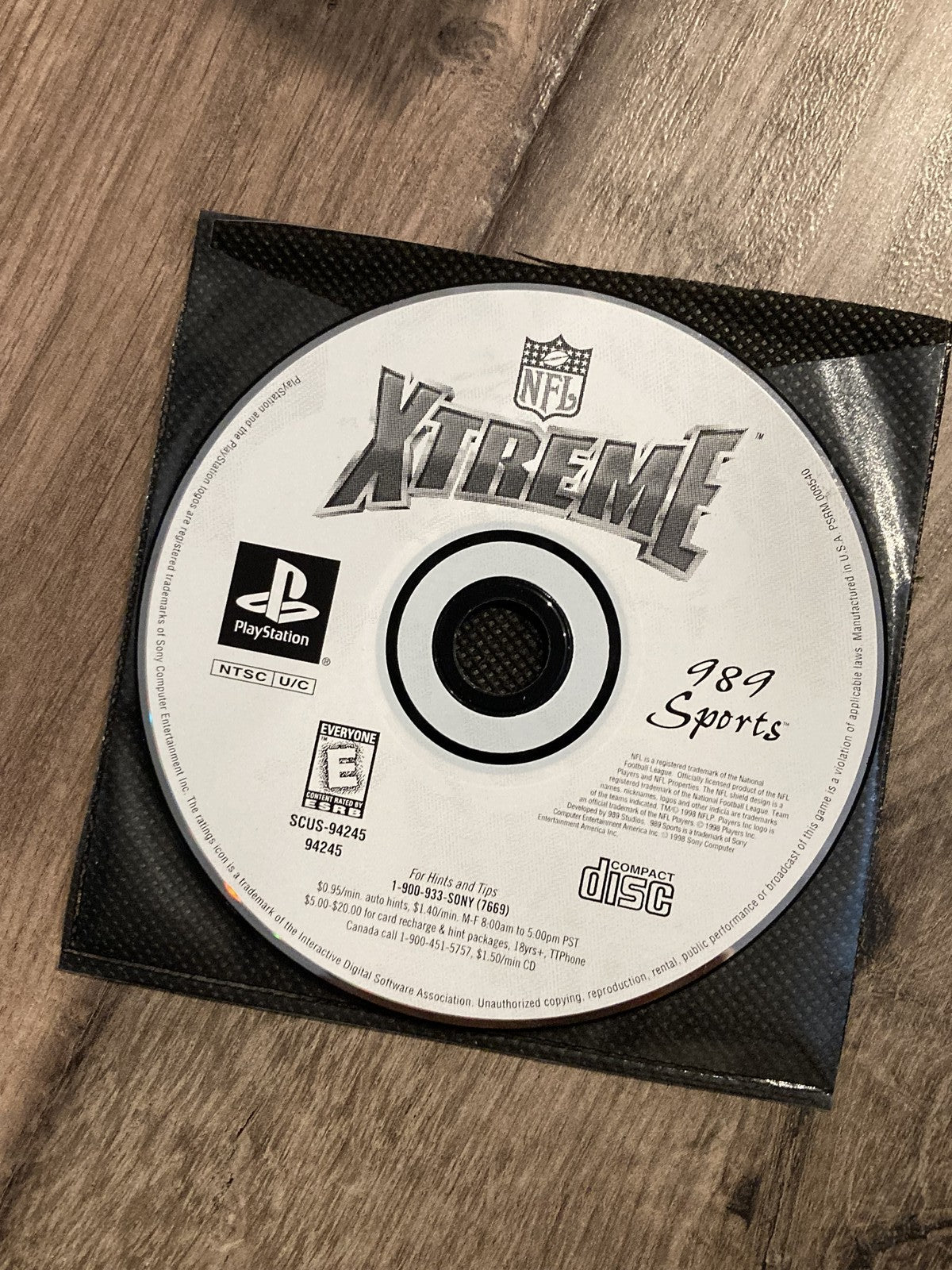 NFL Xtreme 2 (Sony Playstation 1 PS1, 1999) DISC ONLY