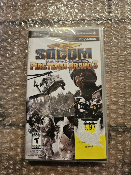 SOCOM US Navy Seals Fireteam Bravo (PSP Playstation Portable, 2005) NEW SEALED