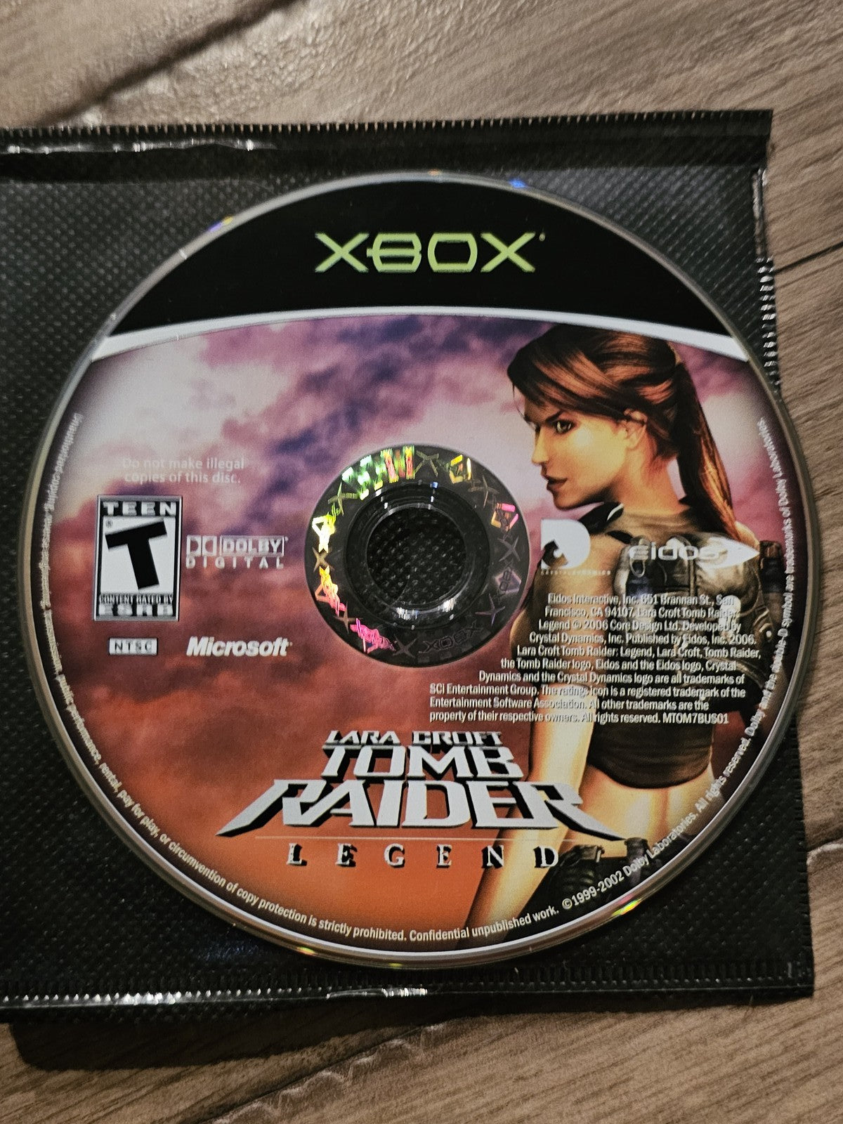 Tomb Raider Legend (Microsoft Xbox, 2006) DISC ONLY