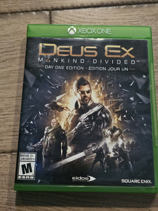 Deus Ex: Mankind Divided (Microsoft Xbox One, 2016) CIB COMPLETE