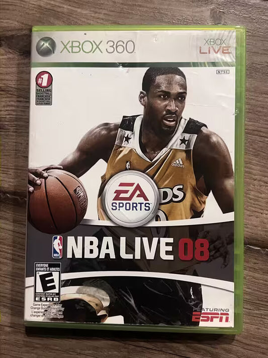 NBA Live 2008 (Microsoft Xbox 360, 2007) CIB