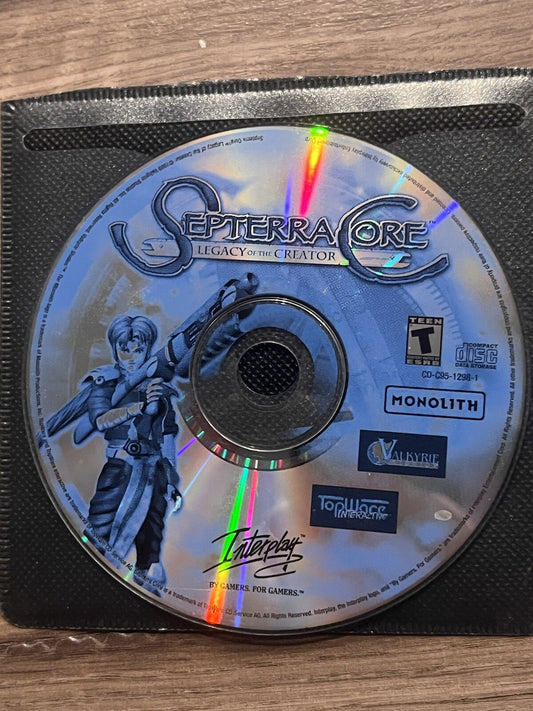 Septerra Core: Legacy of the Creator (PC CD-ROM, 1999) DISC ONLY