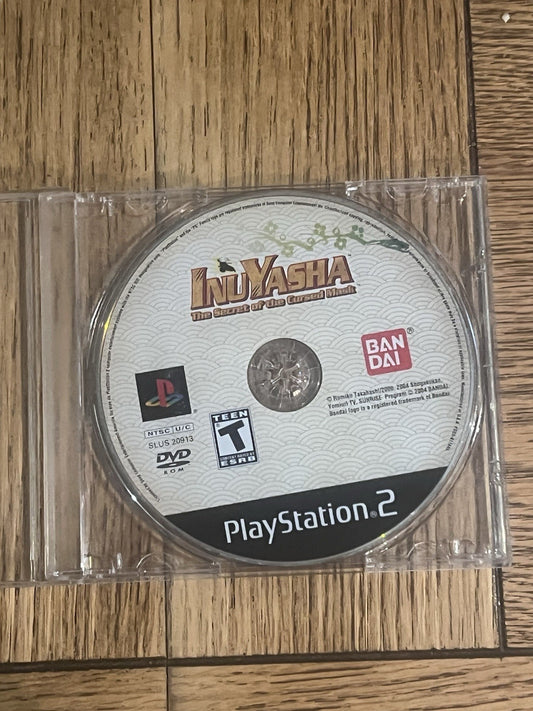 Inuyasha: The Secret of the Cursed Mask (Sony PlayStation 2, 2004) DISC ONLY