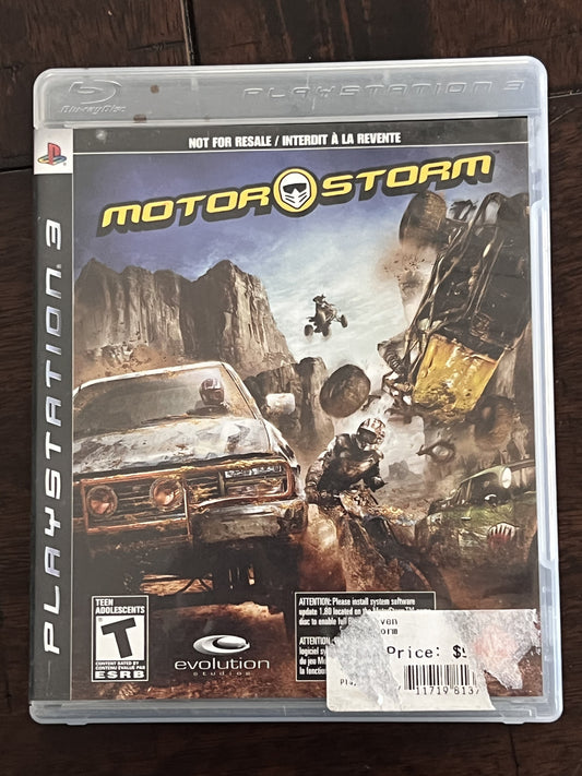 MotorStorm: Not For Resale (Sony Playstation 3 PS3, 2007) CIB COMPLETE IN BOX
