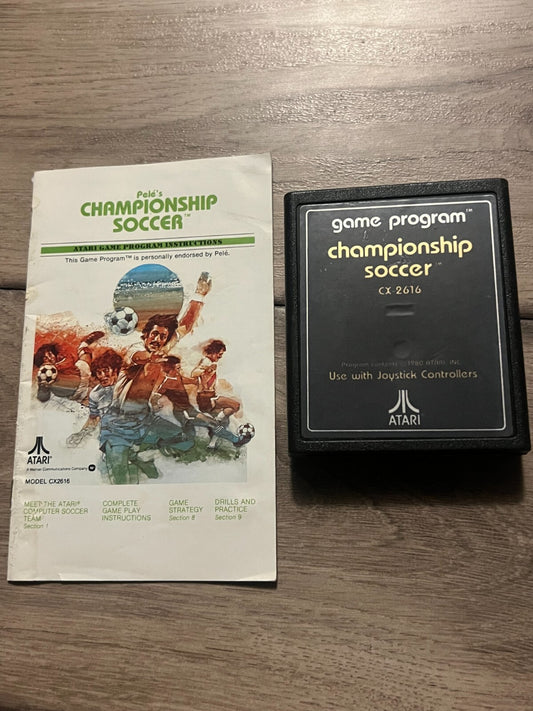 Championship Soccer (Atari 2600, 1980) CART ONLY WITH MANUAL