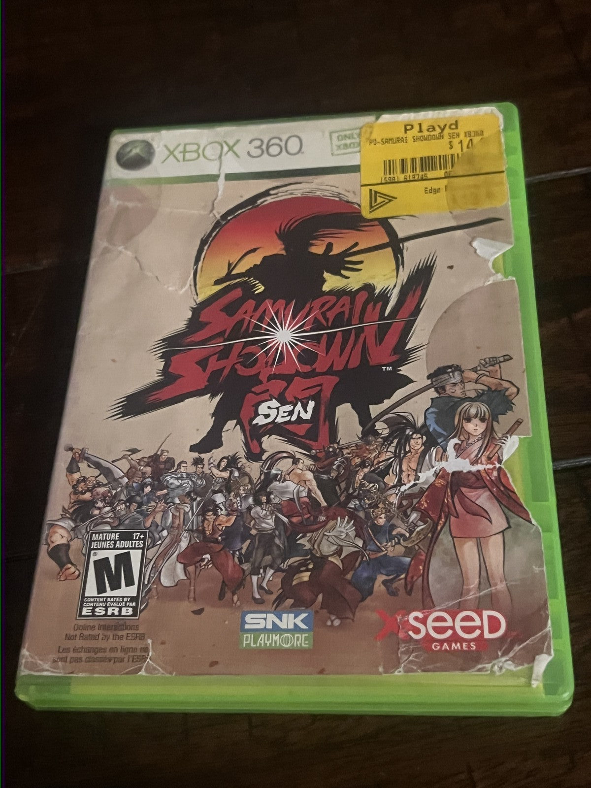 Samurai Shodown: Sen (Microsoft Xbox 360, 2010) CIB COMPLETE