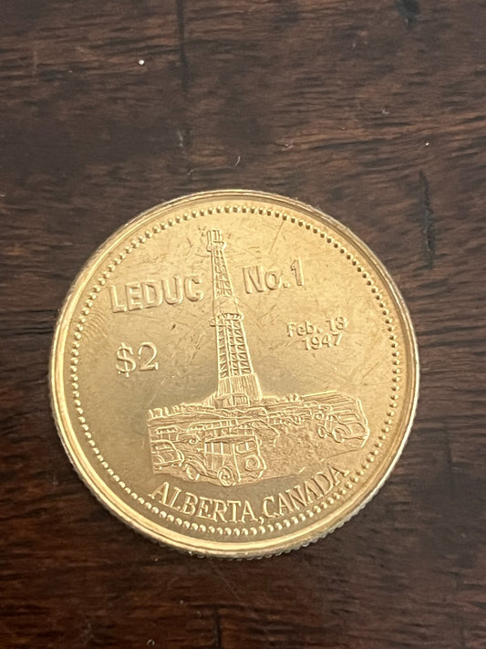 Leduc, Alberta 1947-1997 $2 50 Years Gold Color