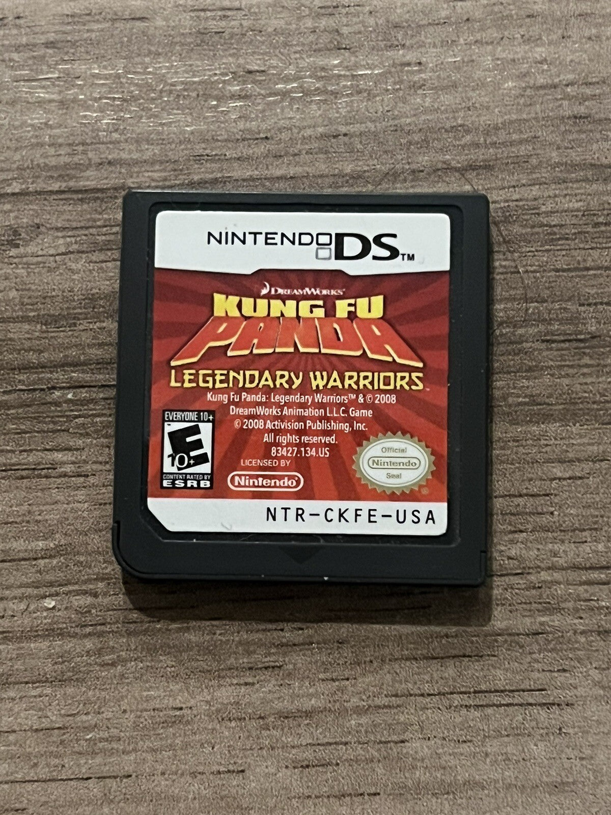 Kung Fu Panda: Legendary Warriors (Nintendo DS, 2008) CART ONLY