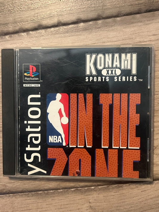 NBA: In the Zone (Sony PlayStation 1, 1996) CIB NO BACK COVER CUT MANUAL