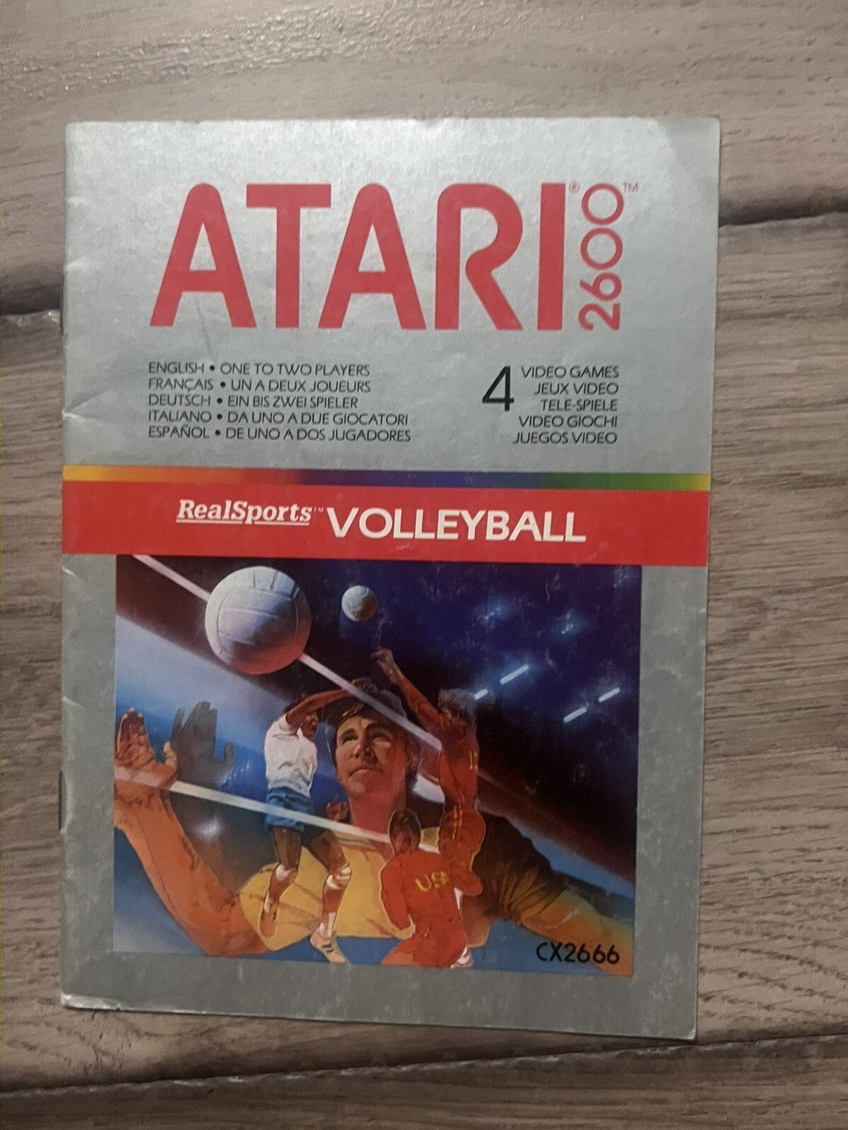 RealSports Volleyball (Atari 2600, 1982) MANUAL ONLY