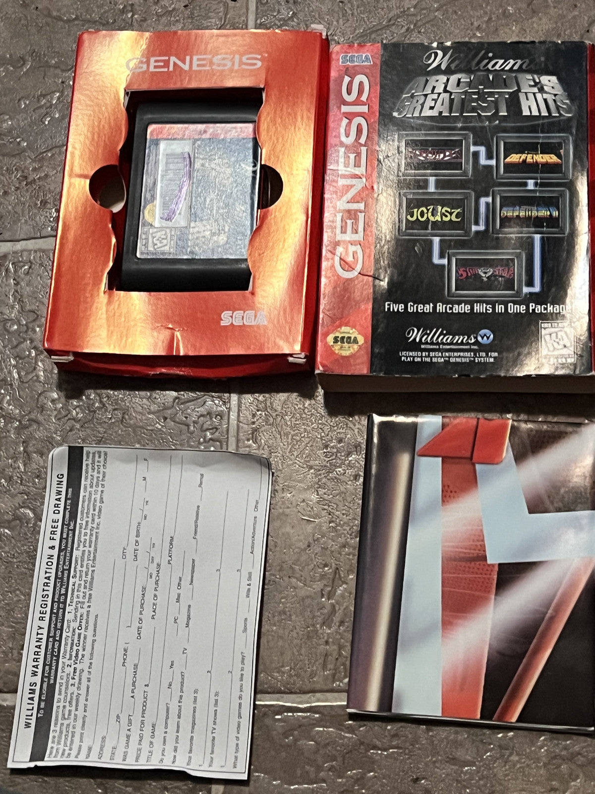 Williams Arcade's Greatest Hits (Sega Genesis, 1996) CIB COMPLETE