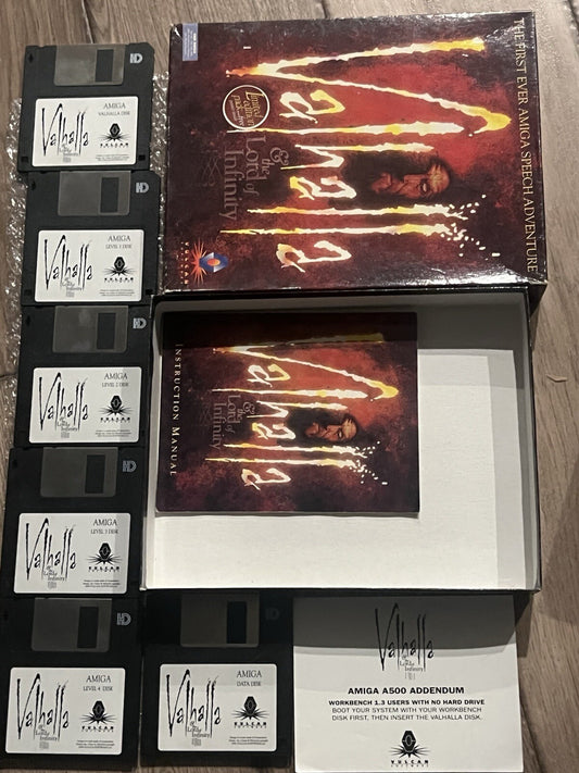 Valhalla And The Lord Of Infinity with Poster: Vulcan (Amiga, 1994) CIB COMPLETE