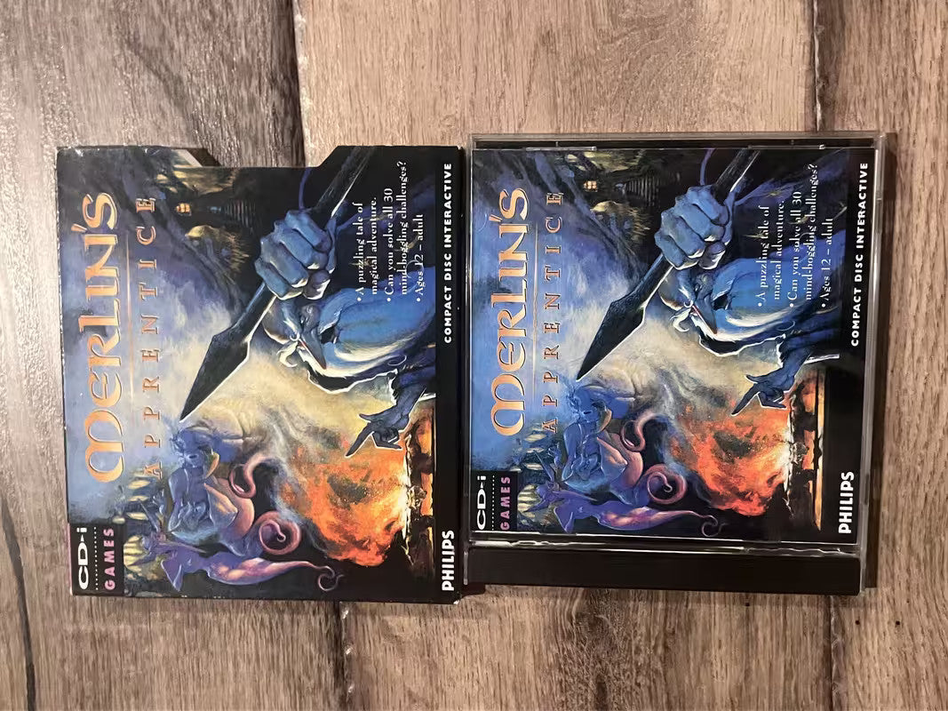 Merlin's Apprentice (Philps CD-i CDI, 1995) CIB COMPLETE WITH SLIP COVER
