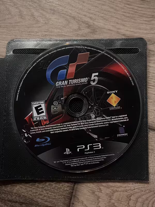 Gran Turismo 5 (Sony Playstation 3, 2010) DISC ONLY