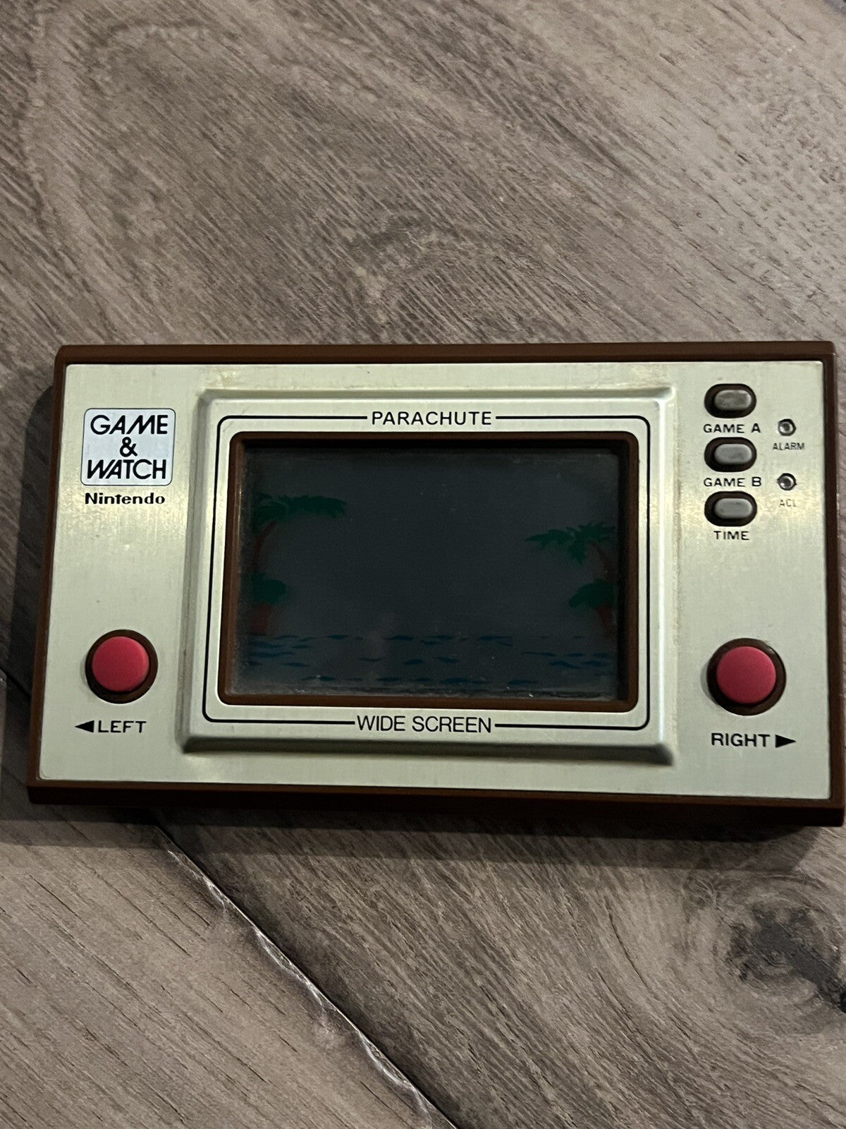 Parachute Nintendo Game & Watch Handheld Console PR-21 With Battery Cover Tested