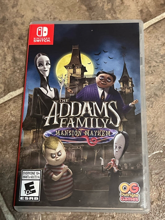 The Addams Family: Mansion Mayhem (Nintendo Switch, 2022) CASE ONLY