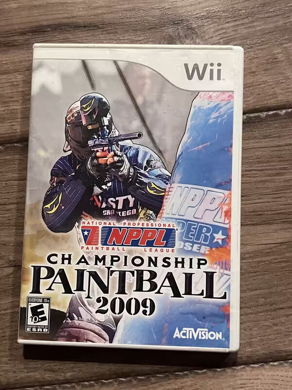NPPL Championship Paintball 2009 (Nintendo Wii, 2008) NO MANUAL
