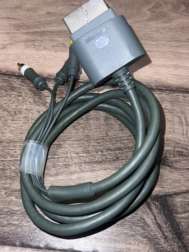 Genuine Microsoft Xbox 360 (X810973-100-Composite AV RCA Cable Connection Cord