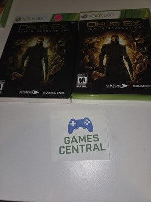 Deus Ex:Human Revolution (Microsoft Xbox 360, 2011) CIB WITH SLEEVE