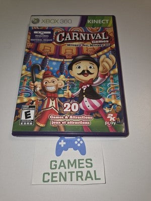 Carnival Games: Monkey See, Monkey Do (Microsoft Xbox 360, 2011) CIB COMPLETE