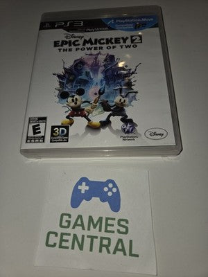Epic Mickey 2: The Power of Two (Sony Playstation 3, 2012) CIB COMPLETE
