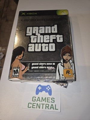 Grand Theft Auto Double Pack (Microsoft Xbox, 2003) CIB COMPLETE