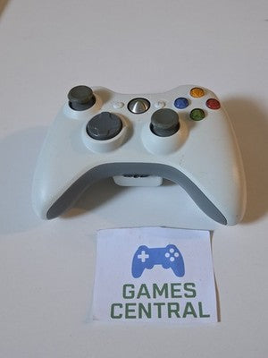 OEM Official Microsoft Xbox 360 Wireless Controller White NO BATTERY COVER