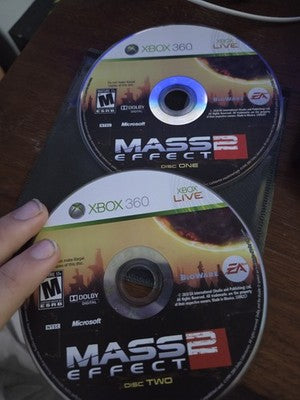 Mass Effect 2 (Microsoft Xbox 360, 2010) DISCS ONLY