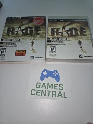 Rage Anarchy Edition (Sony Playstation 3 PS3, 2011) CIB COMPLETE