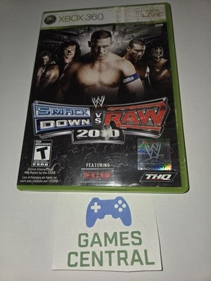 WWE Smackdown vs. Raw 2010 (Microsoft Xbox 360, 2009) NO MANUAL