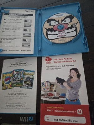Game & Wario (Nintendo Wii U, 2013) CIB COMPLETE WITH INSERTS