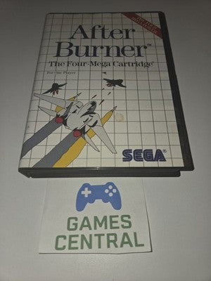 After Burner (Sega Master System, 1988) CASE + MANUAL ONLY