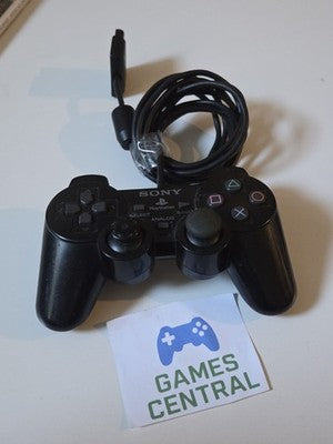 OEM Sony PlayStation 2 Black Controller SCPH-10010 Dual Shock PS2 Parts