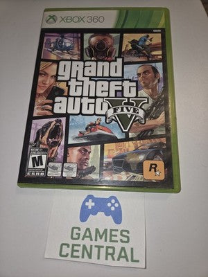 Grand Theft Auto V (Microsoft Xbox 360, 2013) CIB COMPLETE WITH MAP
