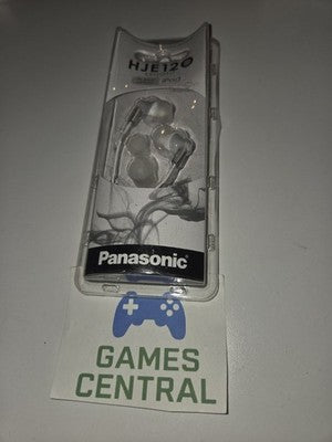 Panasonic Ergo Fit Wired In-Ear Stereo Earbud Headphones White HJE120 NEW SEALED
