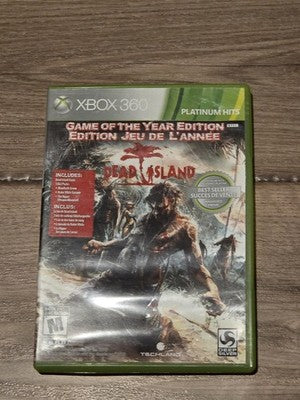 Dead Island Game of the Year Edition Platinum Hits (Xbox 360, 2011) CIB COMPLETE