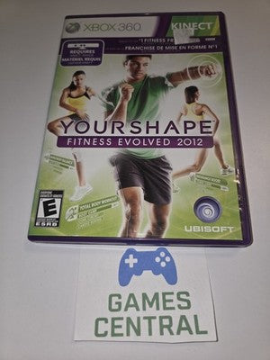 Yourshape Fitness Evolved 2012 (Microsoft Xbox 360, 2011) CIB COMPLETE
