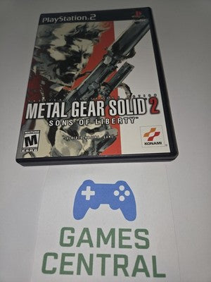 Metal Gear Solid 2 (Sony Playstation 2 PS2, 2001) NO MANUAL