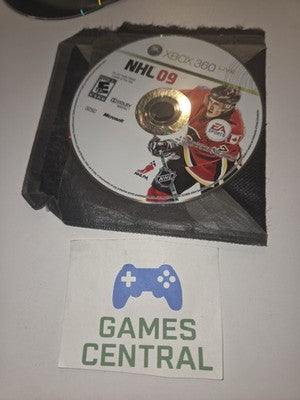 NHL 09 (Microsoft Xbox 360, 2008) DISC ONLY