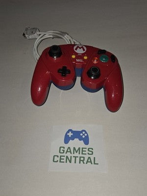 Wii Red Mario Controller Gamecube Style