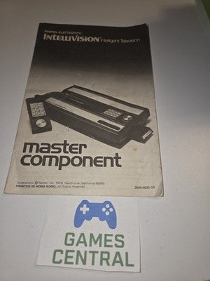 Intellivision Master Component Instruction Booklet Manual Only 1978