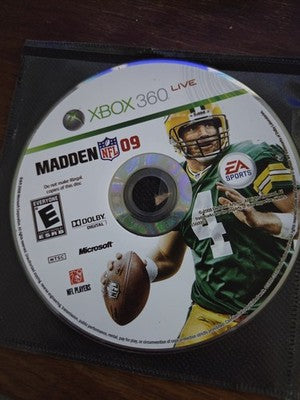 Madden NFL 09 (Microsoft Xbox 360, 2008) DISC ONLY