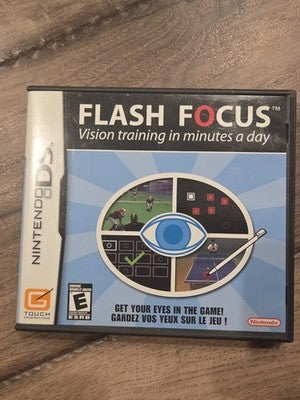 Flash Focus Vision Training (Nintendo DS, 2007) CIB COMPLETE
