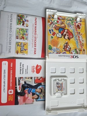 Paper Mario: Sticker Star (Nintendo 3DS, 2012) CIB COMPLETE
