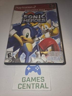 Sonic Heroes (Playstation 2, 2004) CASE + MANUAL ONLY