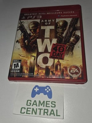 Army of Two 40 Day (Sony Playstation 3 PS3, 2010) NO MANUAL