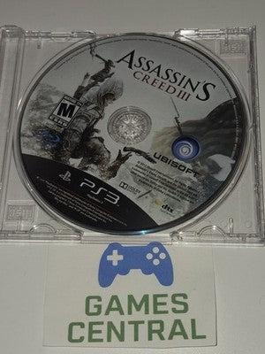 Assassin's Creed III (Sony Playstation 3, 2012) DISC ONLY