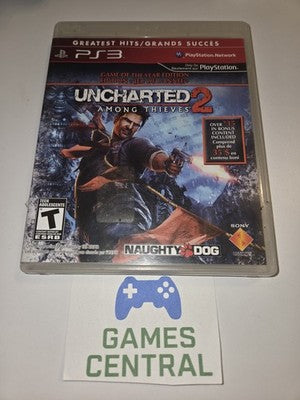 Uncharted 2 Among Thieves Game of the Year Greatest (Playstation 3, 2010) CIB