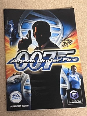LARGE FRENCH MANUAL ONLY 007: Agent Under Fire - Nintendo Gamecube