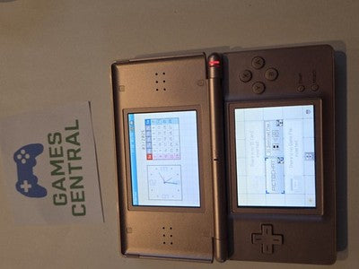 Nintendo DS Lite Metallic Rose Broken Hinge But Working